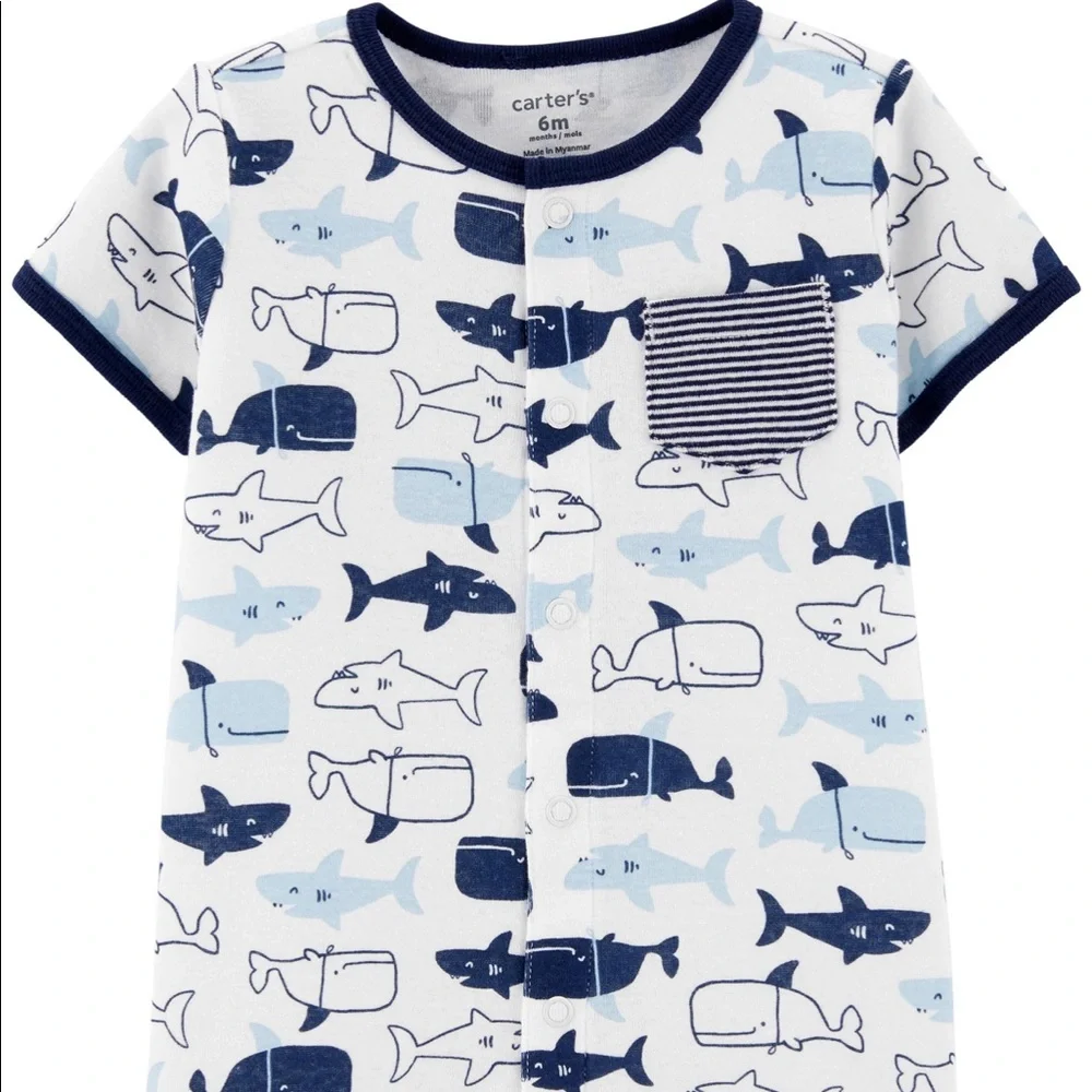 📌🆕 Carter’s • Snap Up • 🐳 Whale 🐳• Romper